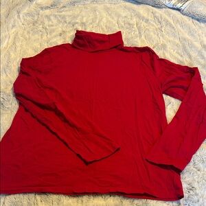 Fuschia J. Crew Women’s Turtleneck Long Sleeve Top